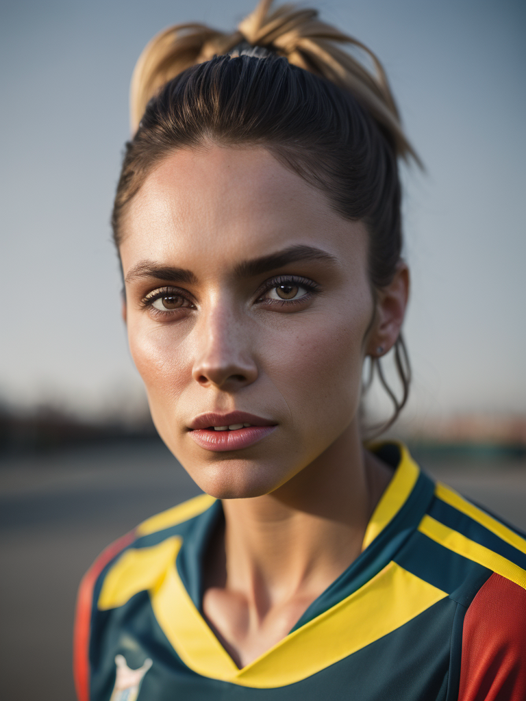 Portrait of a Women Soccer Player, Fifa Women's World Cup, Dennmark