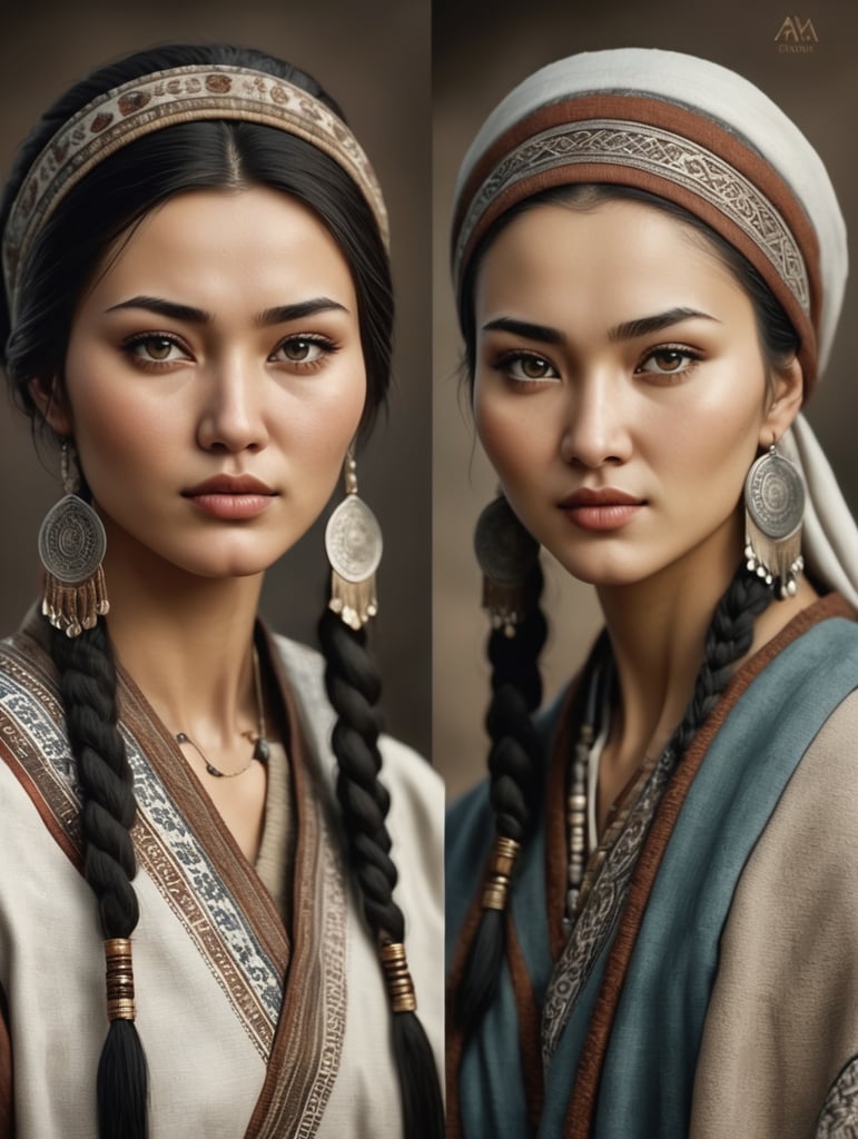 Realistic turkic women