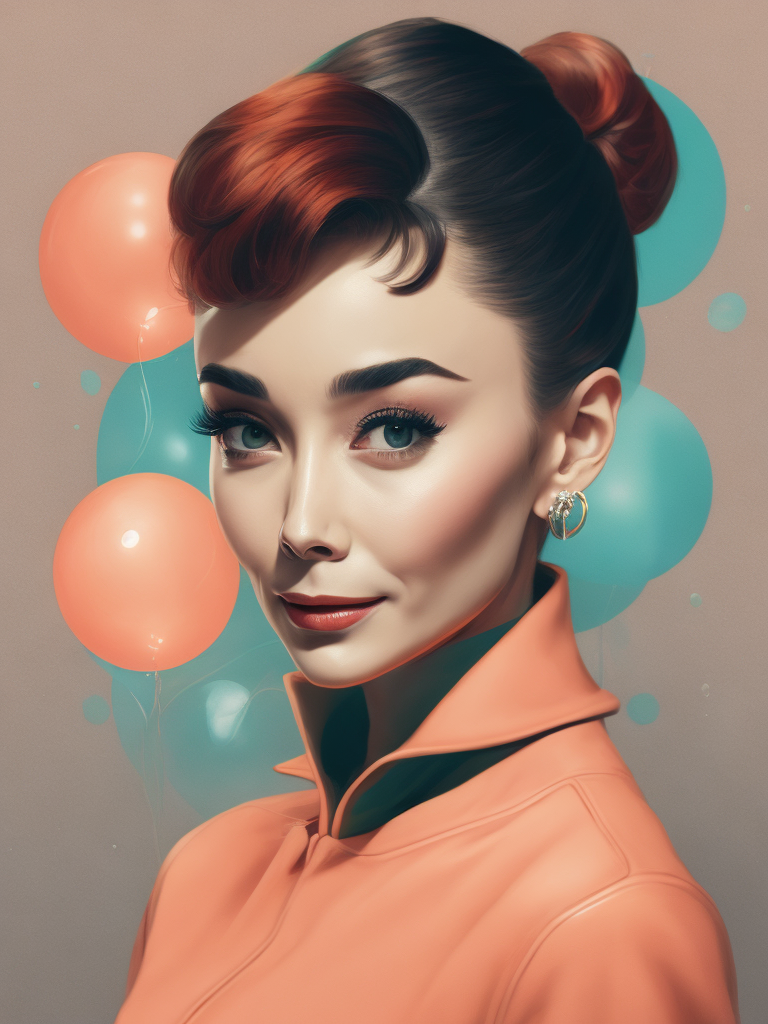 Audrey Hepburn bubble gum