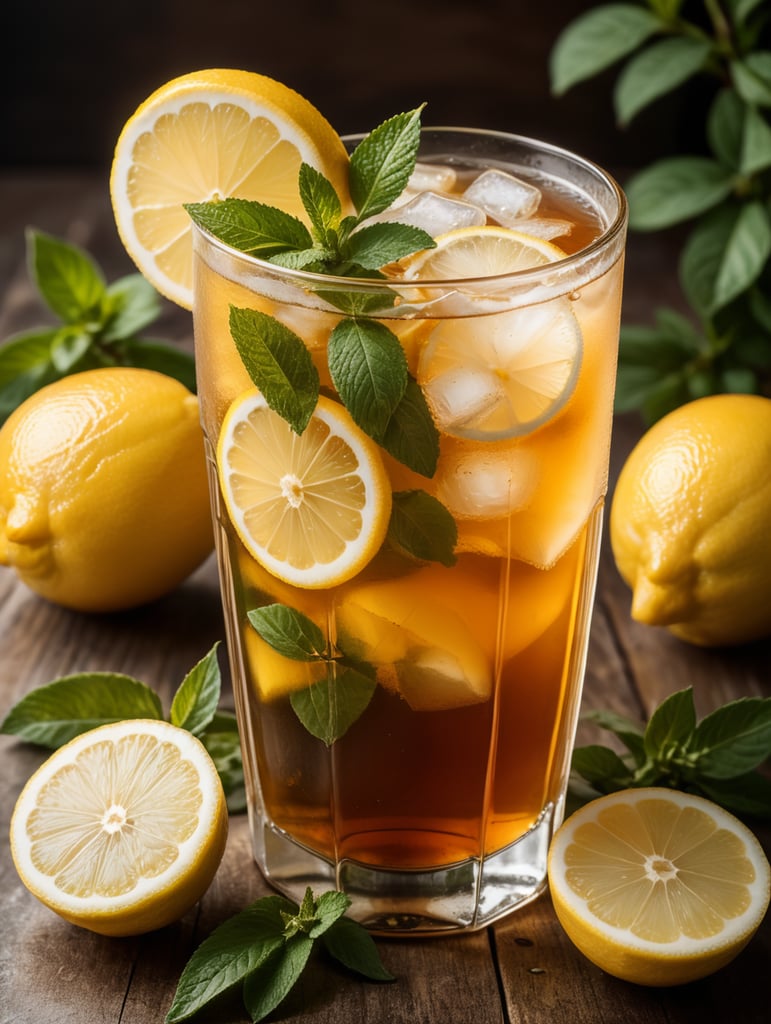 Ice lemon tea