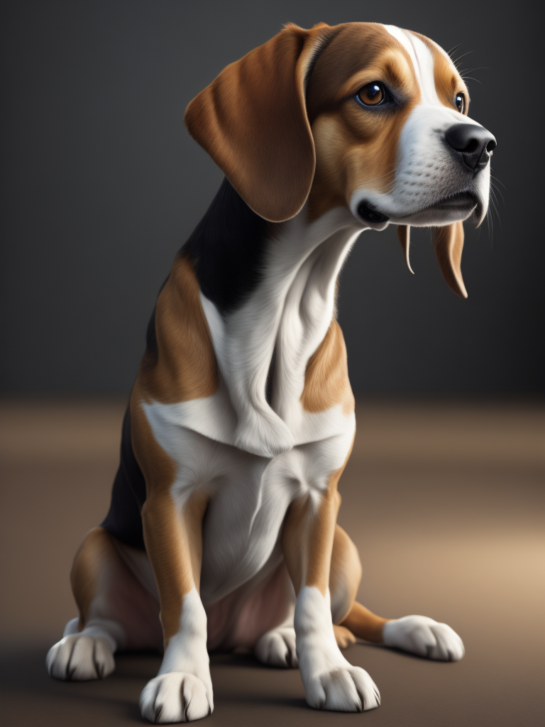 beagle taking a test