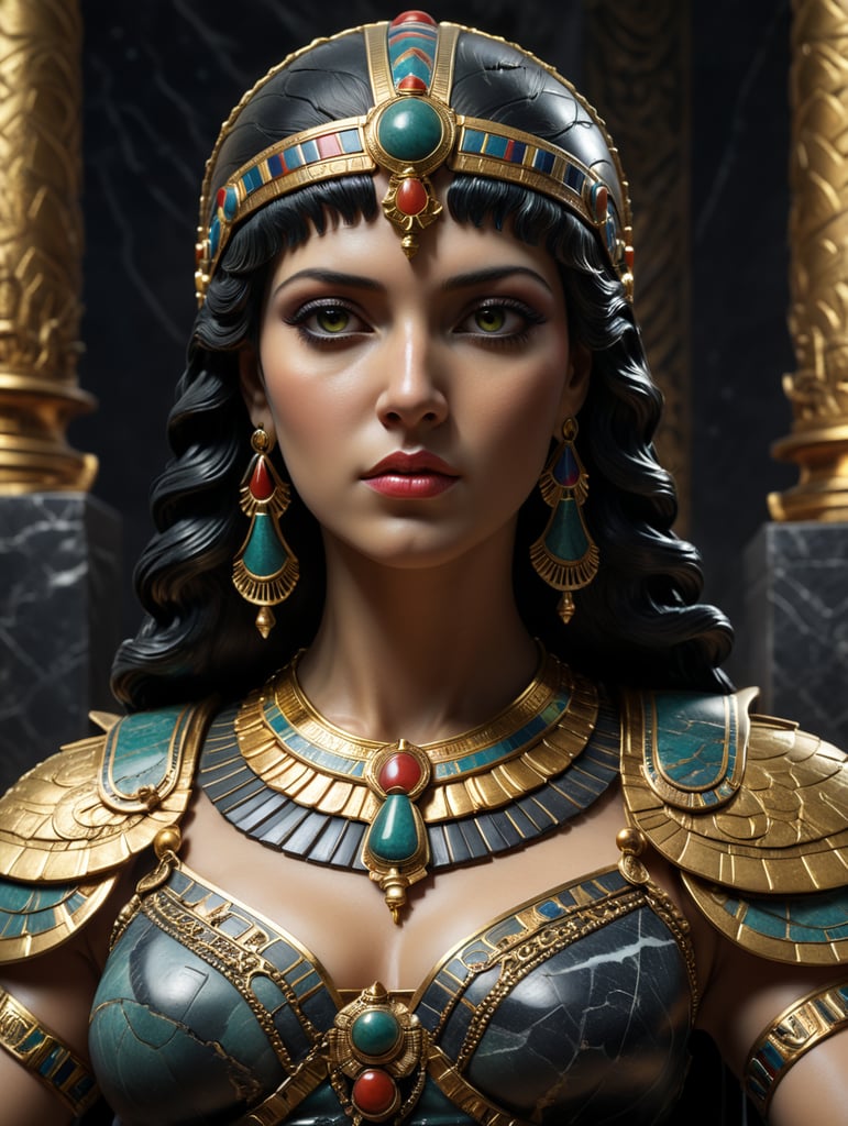 Cleopatra marble statue