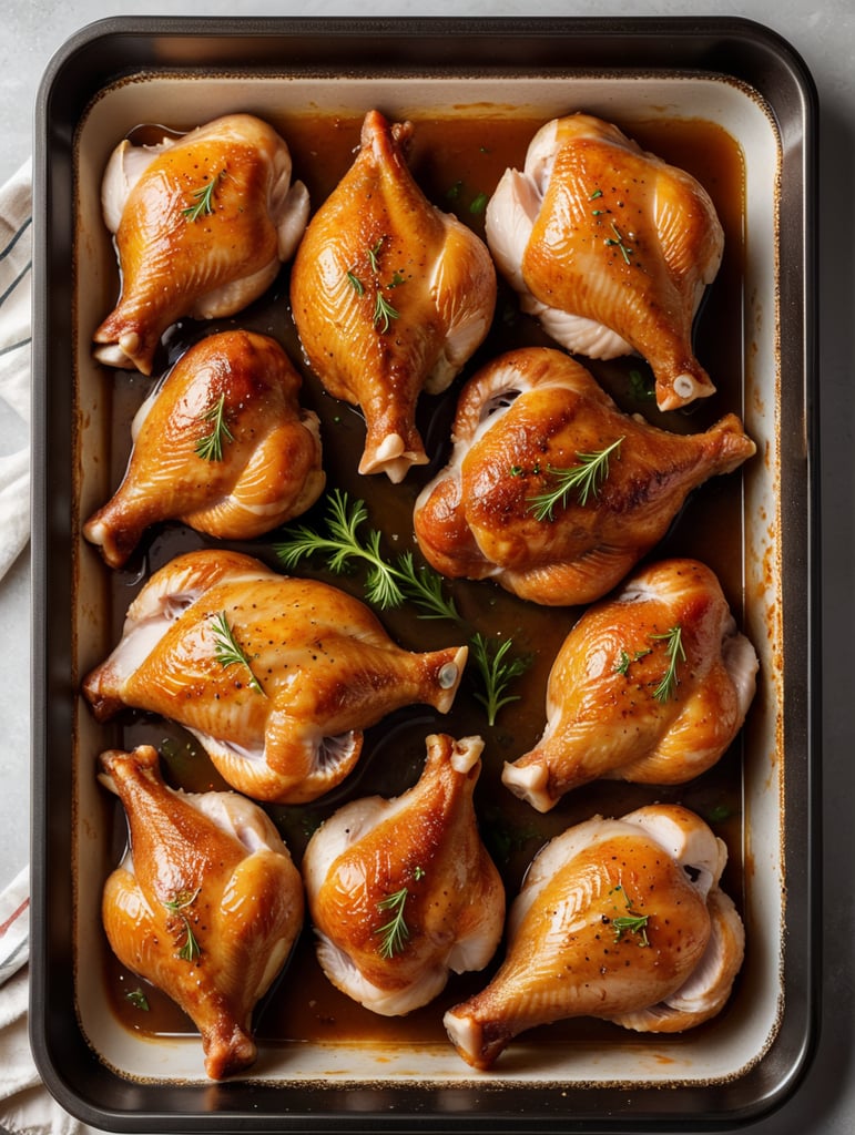 chicken legs prepared for frying in a transparent plastic tray, top view, isolated, mockup