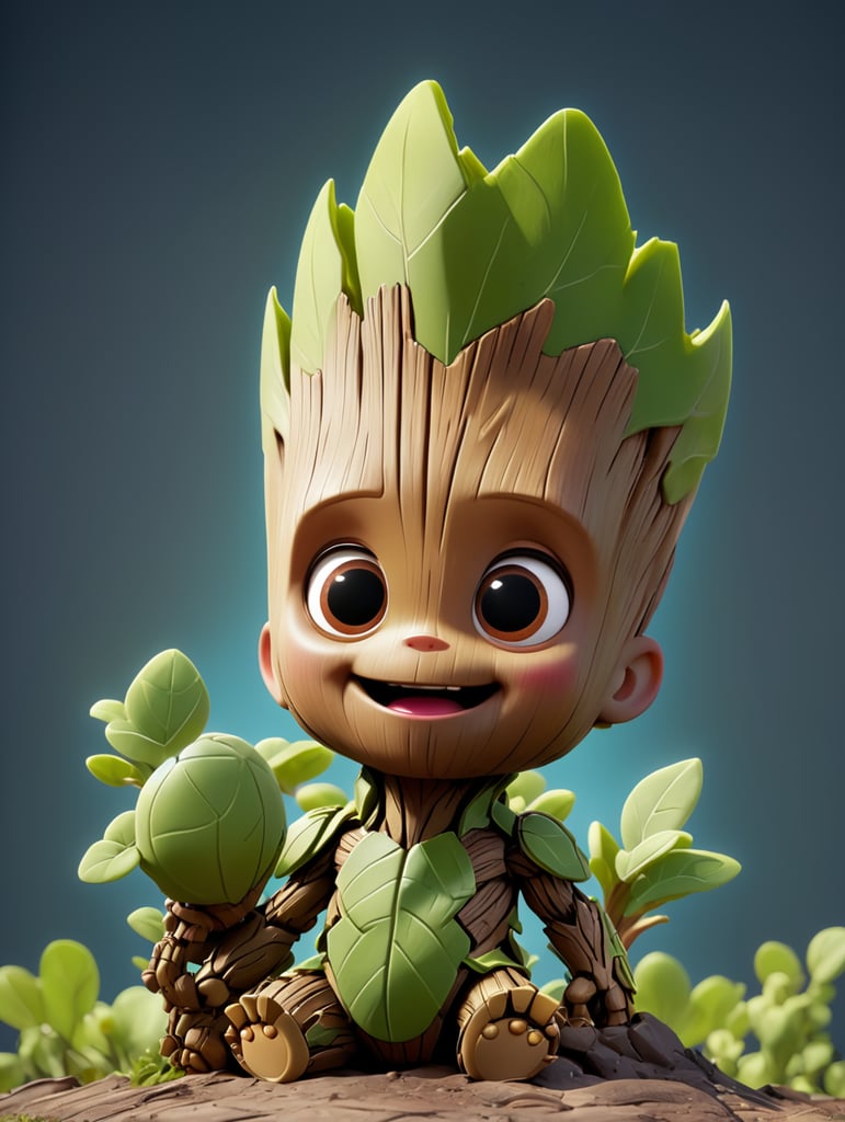Baby Groot T-shirt print