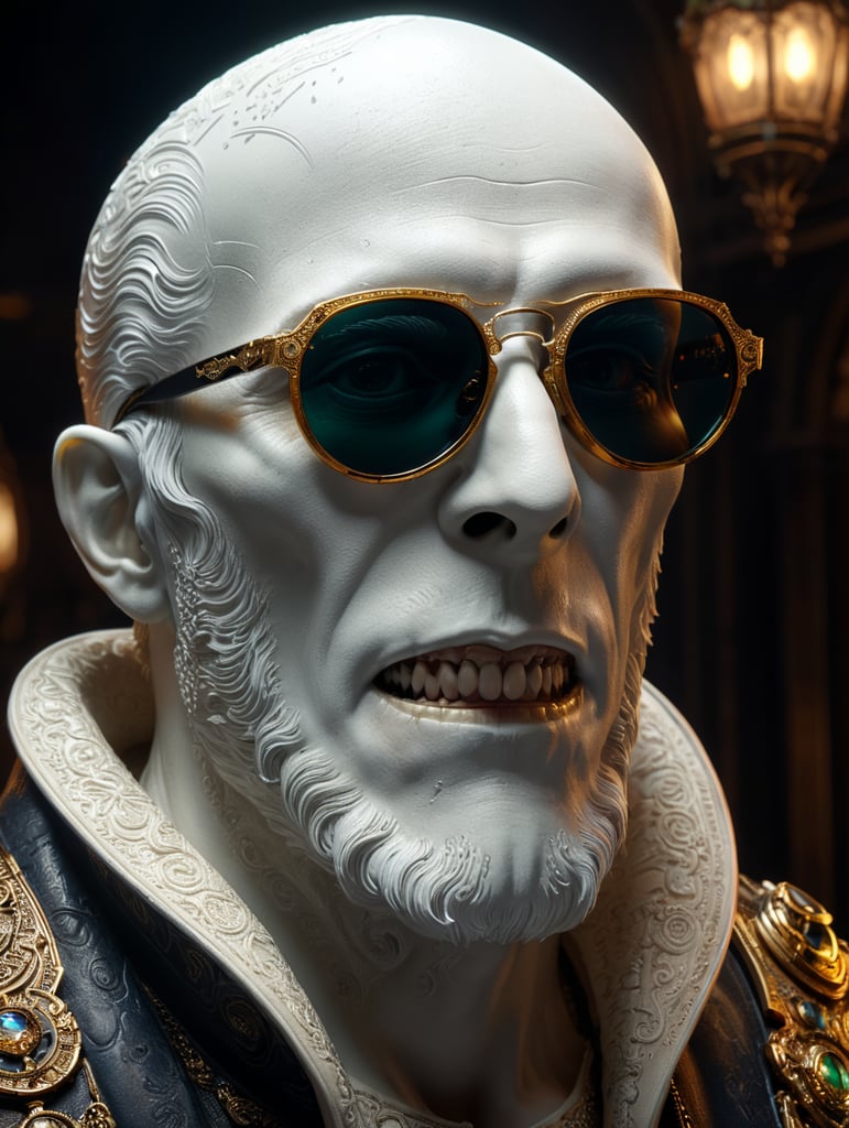 ghost with moscot sunglasses