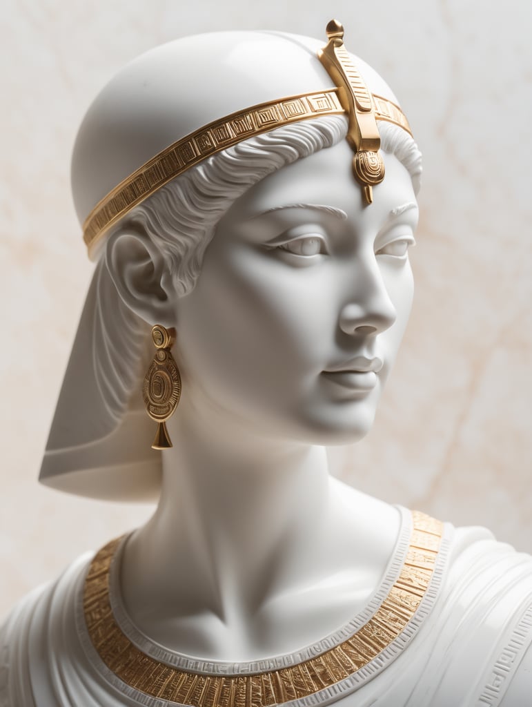 Cleopatra marble statue