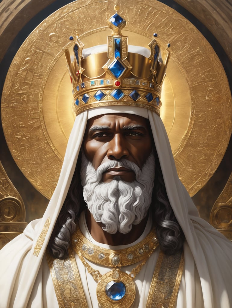 King Solomon with the ring of knowledge