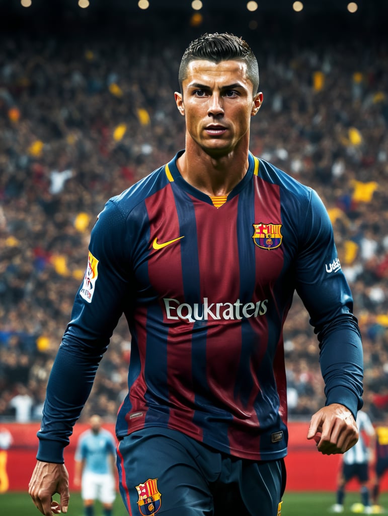 Cristiano Ronaldo in Barcelona 16k 1080p ultra