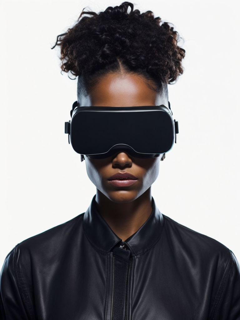 a women wearing VR Glasses