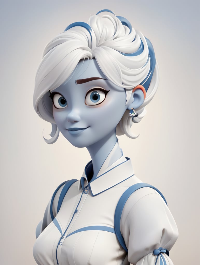 draw a single human stylistic line character with cartoon style