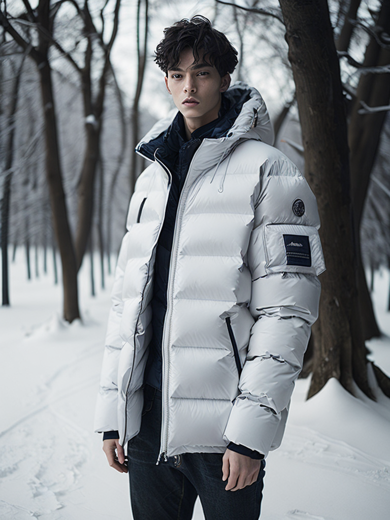 Arkady Ukupnik as Balenciaga model in a huge white down jacket, high definition, photography, cinematic, detailed character portrait, detailed and intricate environment, detailed and intricate environment. Arkady Ukupnik as Balenciaga model in a huge white down jacket, high definition, photography, cinematic, detailed character portrait, detailed and intricate environment, detailed and intricate environment.