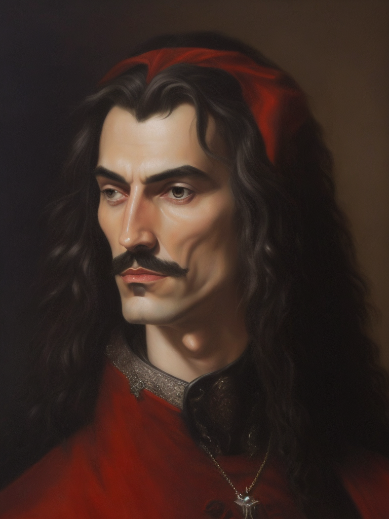 portrait of Vlad Dracula, oil canvas