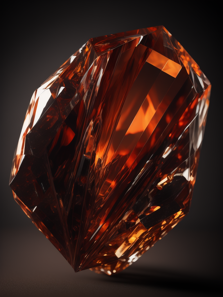 red Rock crystal on a dark background, macro photography shot on Hasselblad H6D at 135mm, beautiful colors