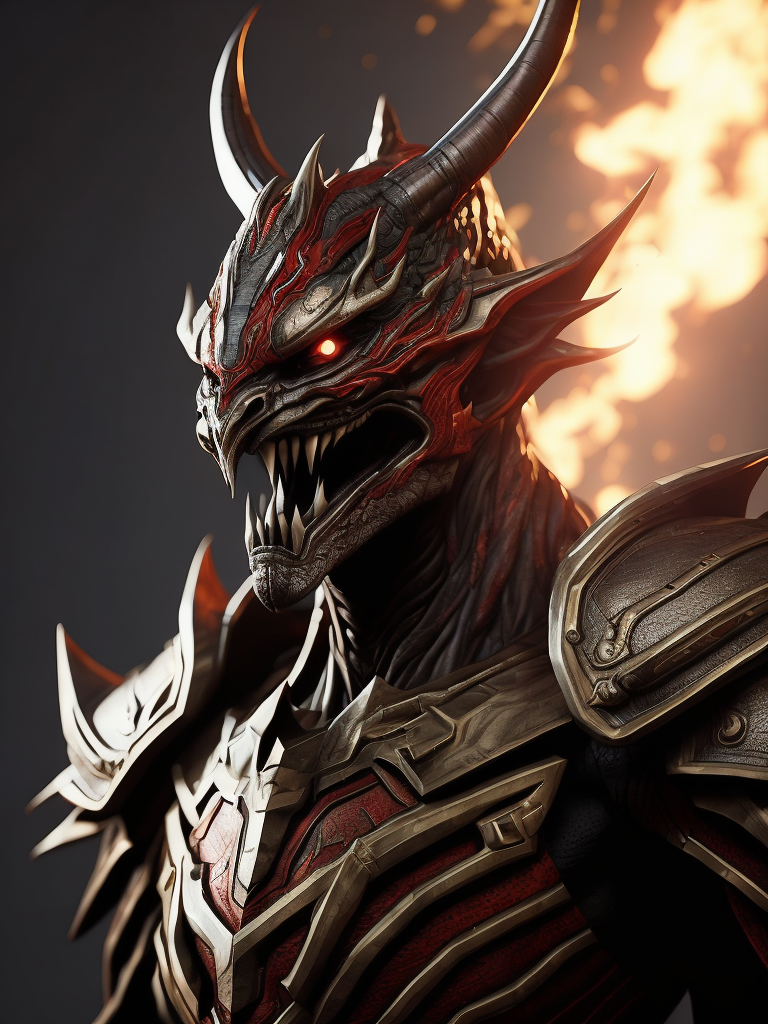Close up image of Lord Zedd as demon creature, made in 3d, dark and intricate, devilcore, magewave,gamer's paradise demon ethereal d3d9, in the style of hyper-realistic sculptures, close-up intensity, unreal engine 5, hyper-realistic details, airbrush art, 32k uhd, intricate use of hatching, dragon art