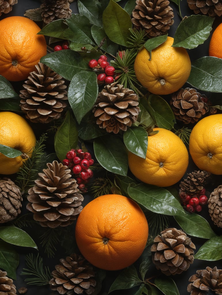 citrus fruit and pine cones and botanical flavors with sporadic weed leaves