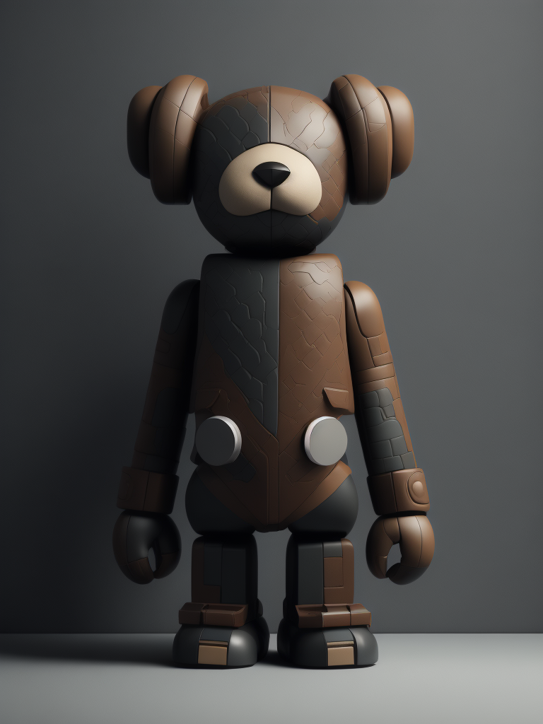 New toy concept inspired by kaws and bearbricks, highly detailed, smooth, sharp focus, illustration, beautiful, geometric, full body, cinematic