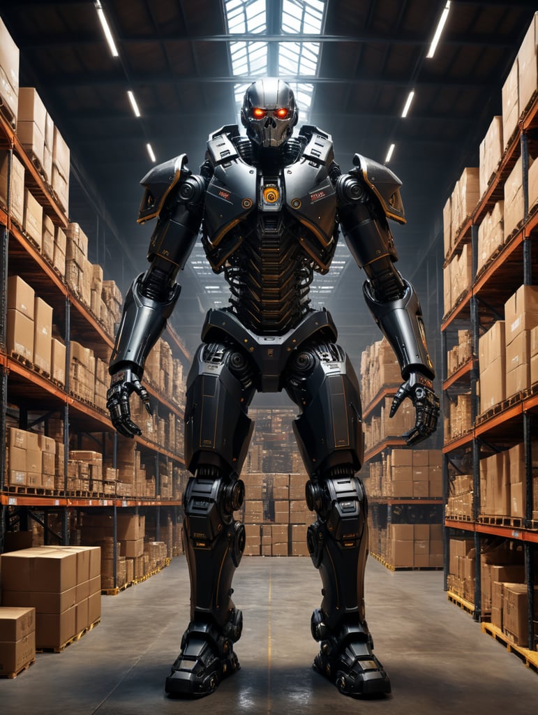 Exoskeleton in warehouse