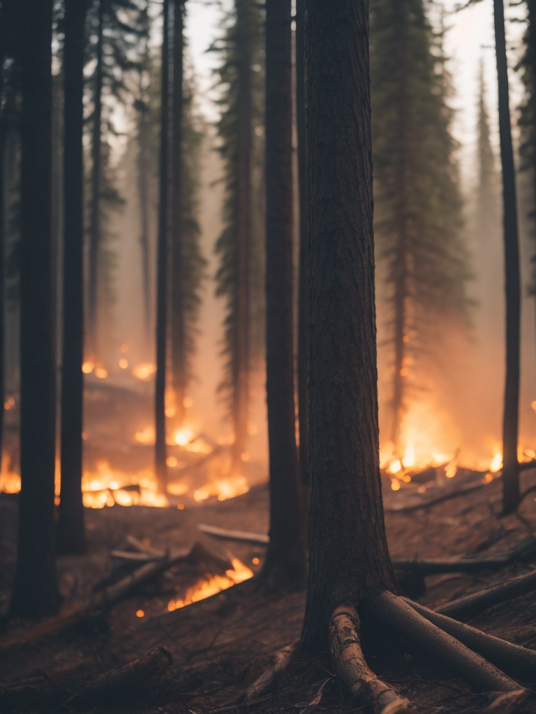 British Columbia Wildfire, Canada, forest fire