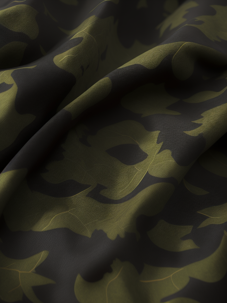 camouflage patterned fabric