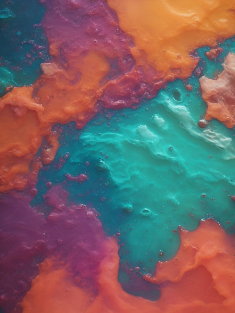 Multicolored acid texture, pattern, background, top view, organic texture, seamless texture, mixed acids, deep colors, multicolored fluid liquids