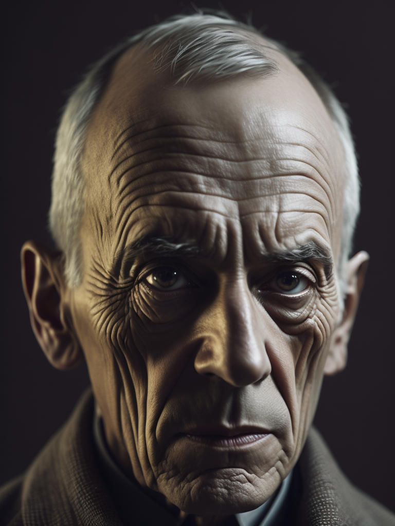 self-portrait pf Pablo Picasso, Cubism