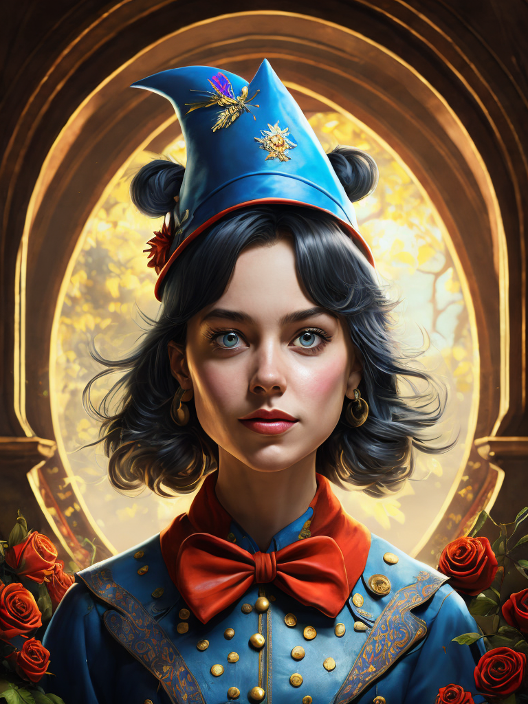 Alice in wonderland, vivid colors, wide angle, super highly detailed, professional digital painting, concept art,