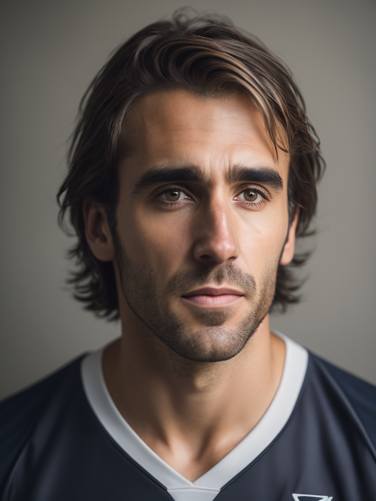 portrait of a soccer player Gabriel Batistuta