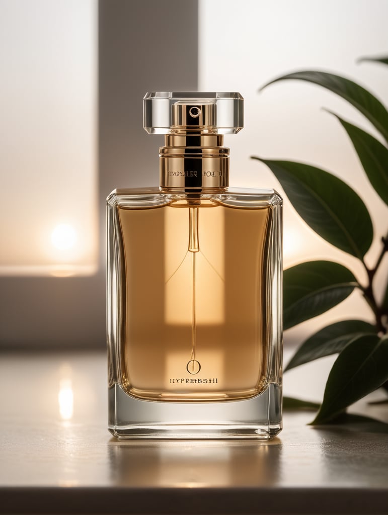 Minimalist perfume bottle