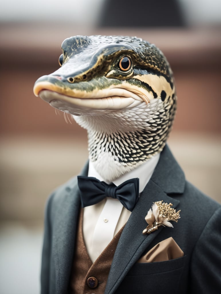 A Pike looking like a distinguished gentleman