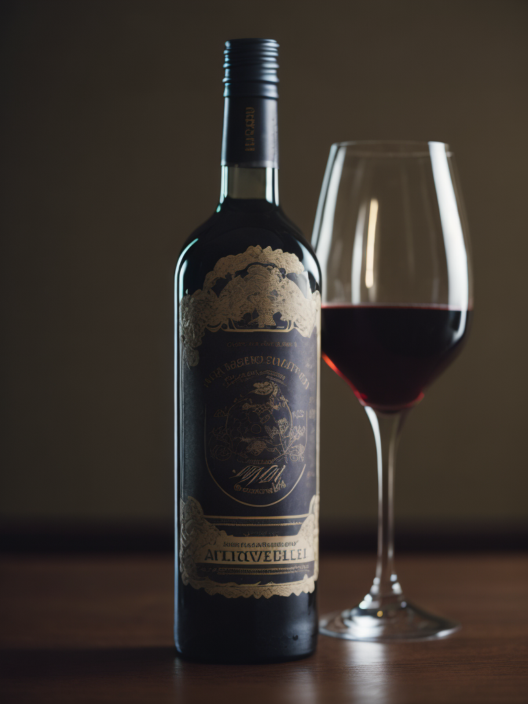 bottle of wine, 3d render
