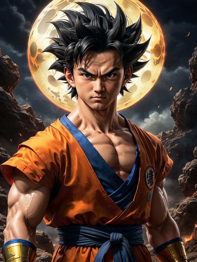 Son Gohan, is Goku's eldest son with Chi-Chi, who first appears at the age of four, Dragon Ball