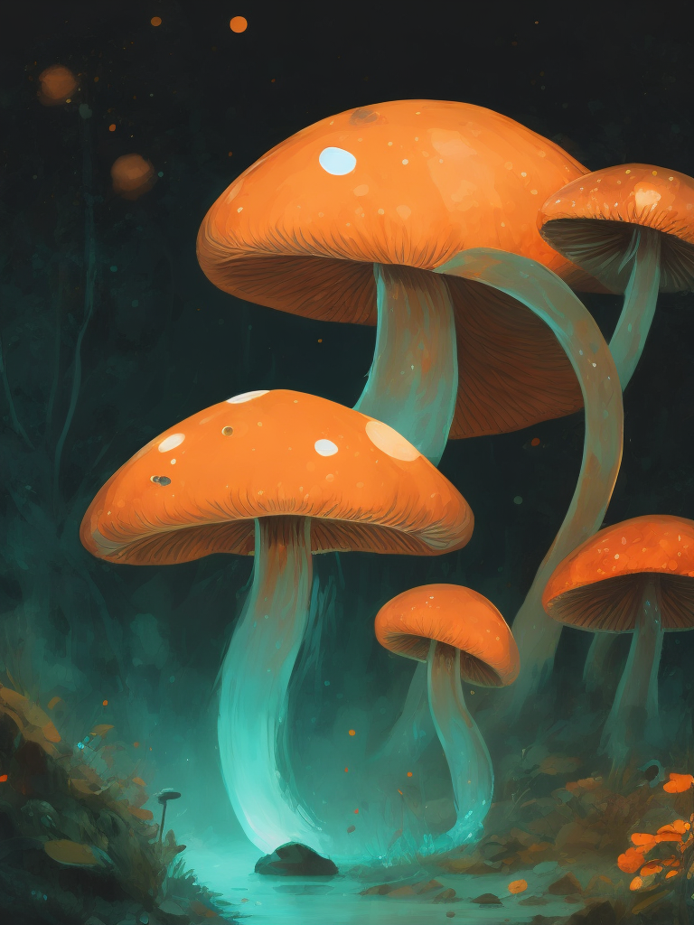 fluorescent mushrooms