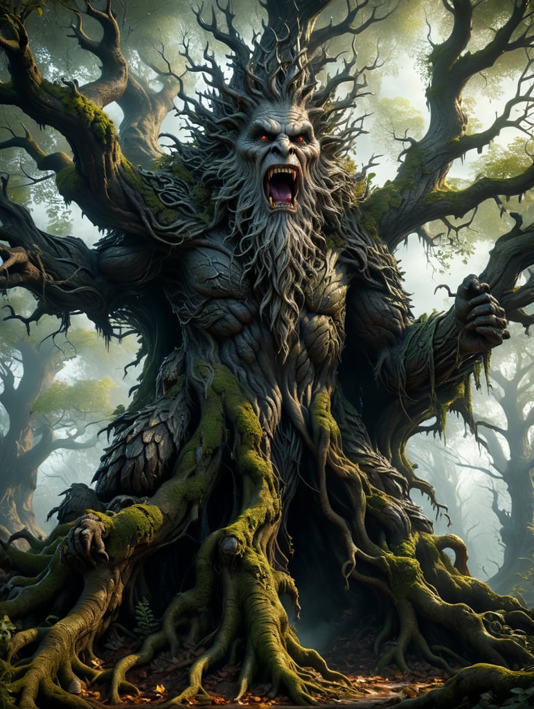 A Whitch that has been turned into a tree