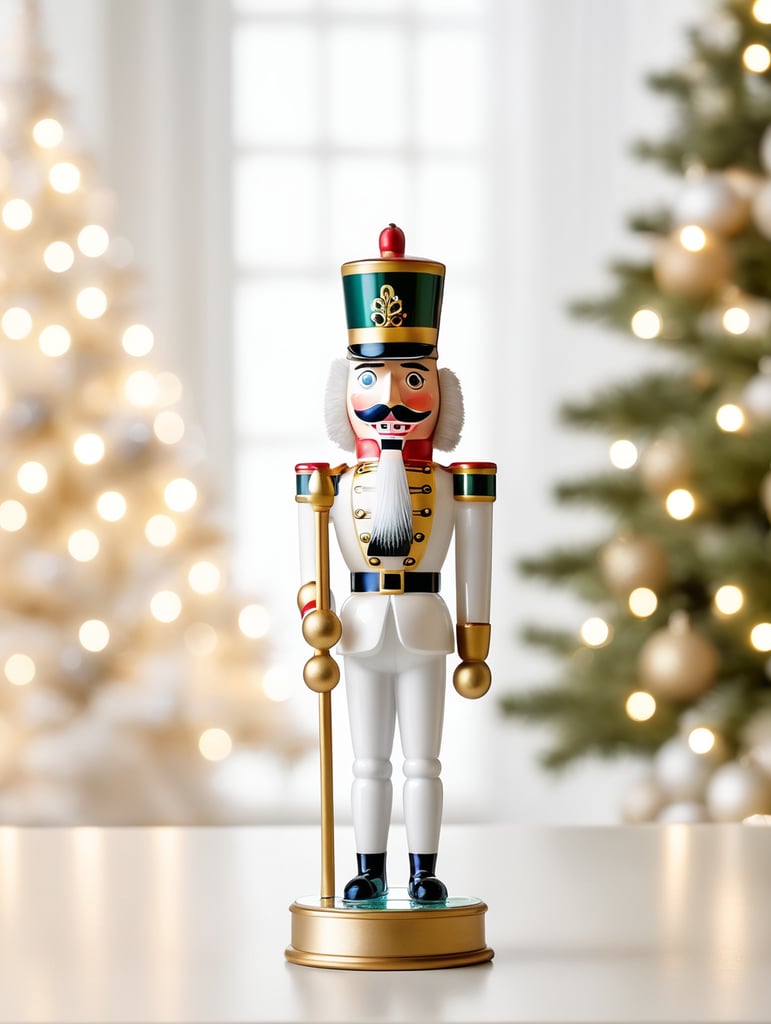 nutcracker small glass glass figure, Christmas toy for the Christmas tree