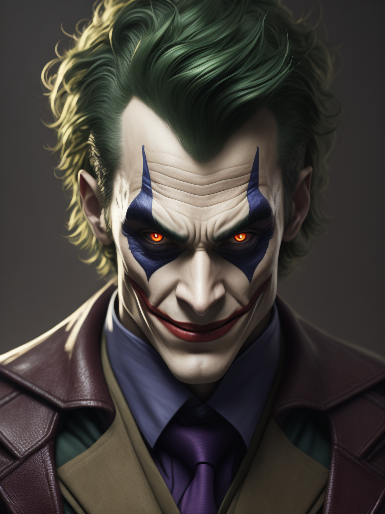 young batman dressed as joker