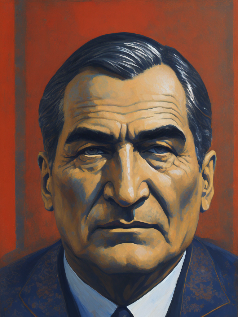 ATATURK, Painting, Portrait, USA, style of Hope Gangloff