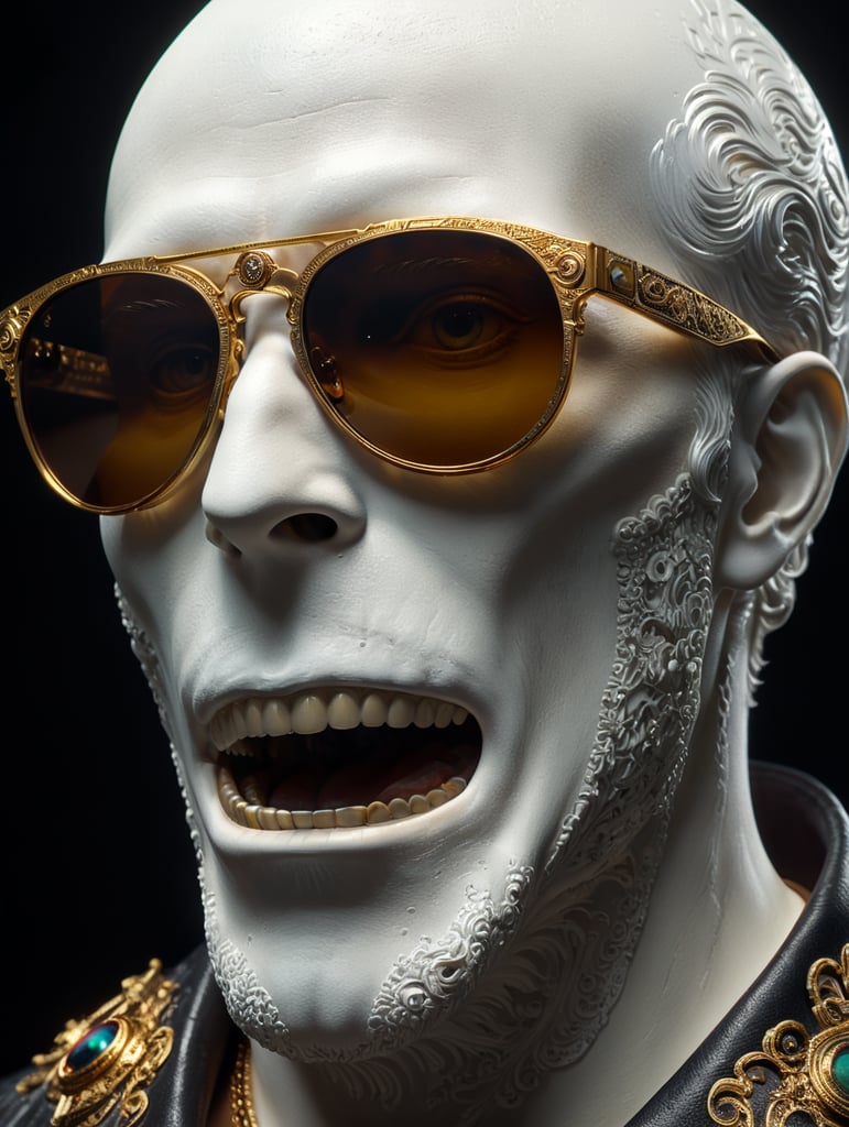 ghost with moscot sunglasses