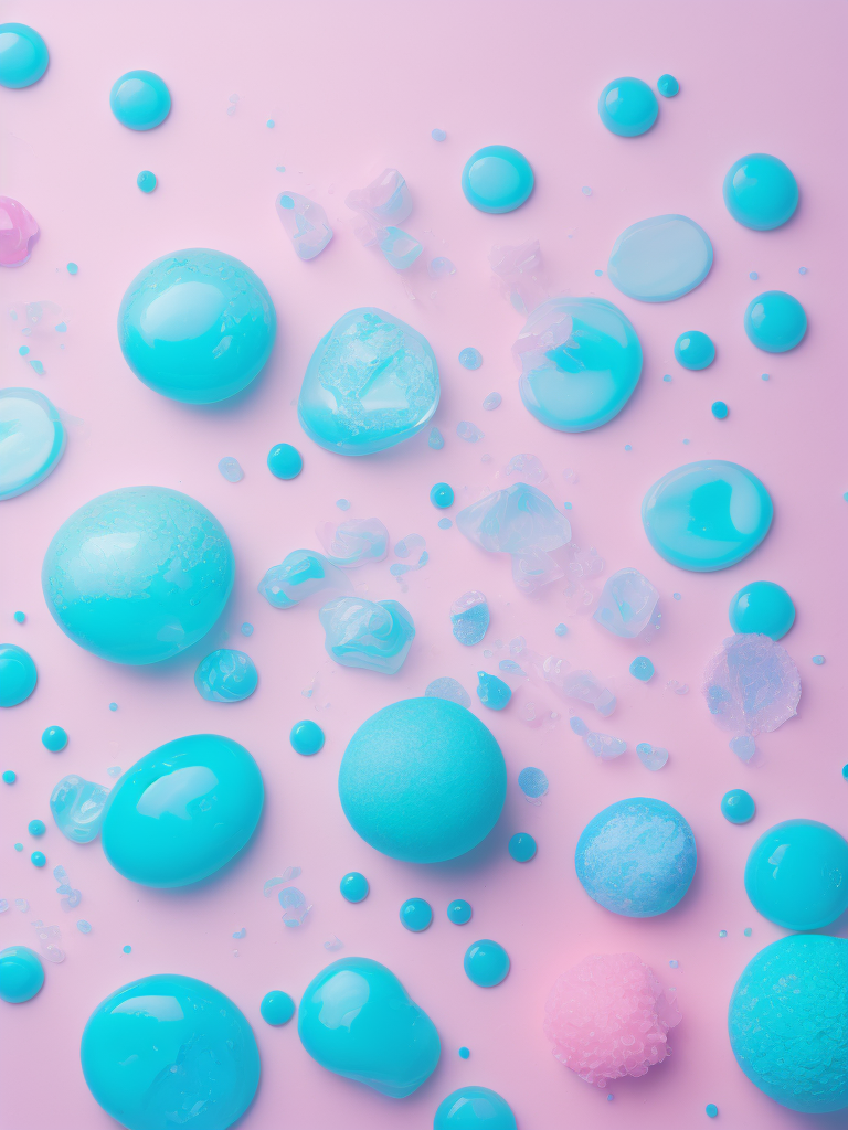 balls of unstirred paint marbling floating loosely in a empty photo studio, Emulsified, bubbles, liquids, oil layered on top, unmixed, studio lighting , mostly pink and light blue, but also some slightly deep white colours, trending on artstation, swirly, slick , powder, deep creases, relief, intricate, hdr, bokeh, photography, high entropy, 2 huge balls