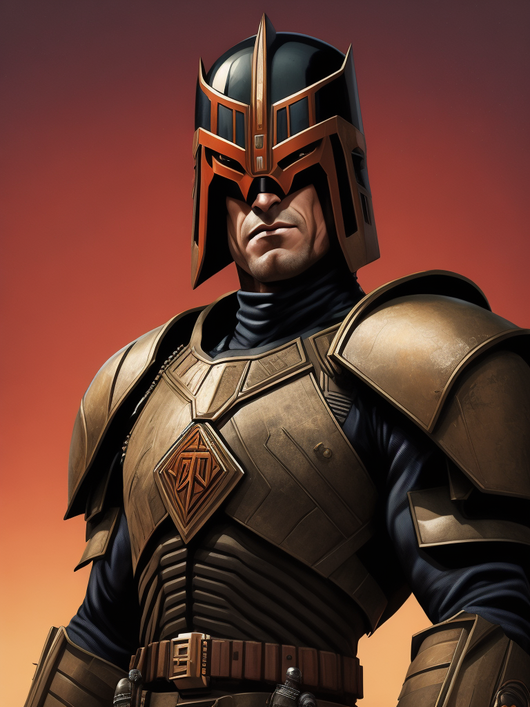 2000ad judge dredd comic style