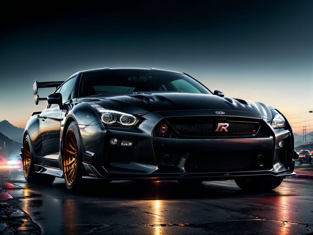 a super cool Gtr modified car