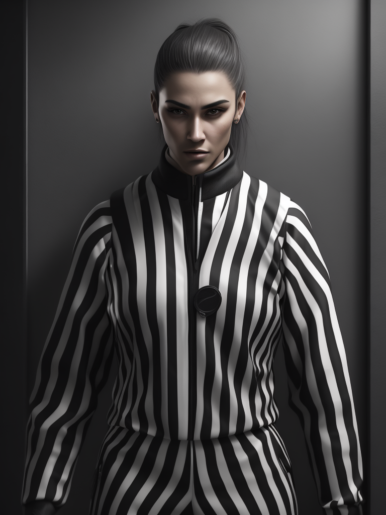 black and white stripes prison jumpsuit uniform