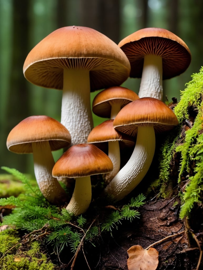 The Admirable Boletus Mushroom is also known as the velvet top mushroom, canada british columbia mushroom