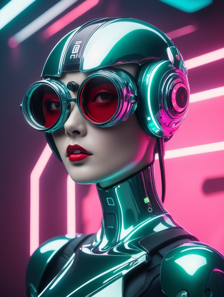 product photo, (retro cyber tech), reflective, Ella Guru, f8 aperture, a 3D render