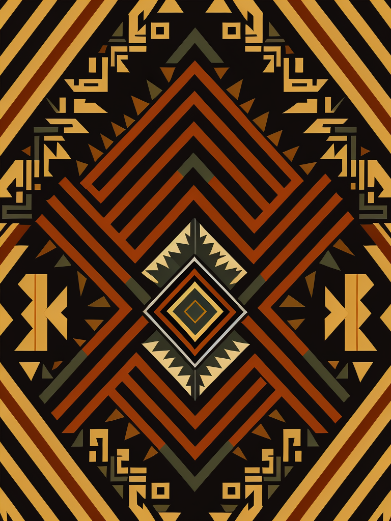 native american pattern, flat