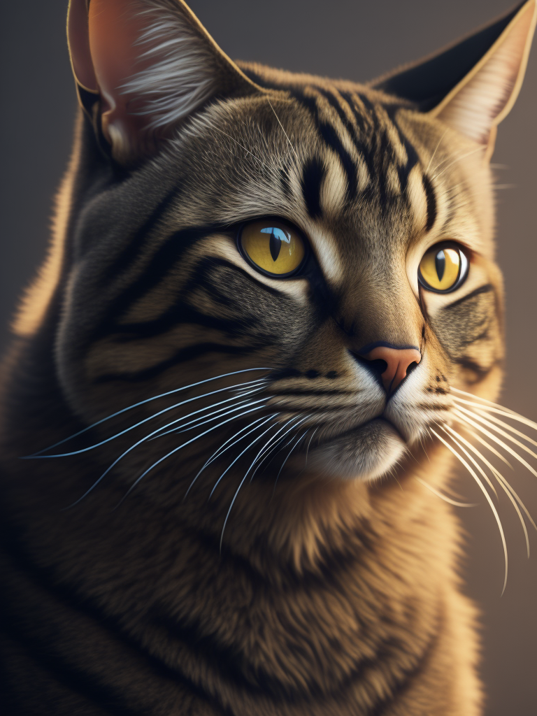 a tabby cat in apex legends style