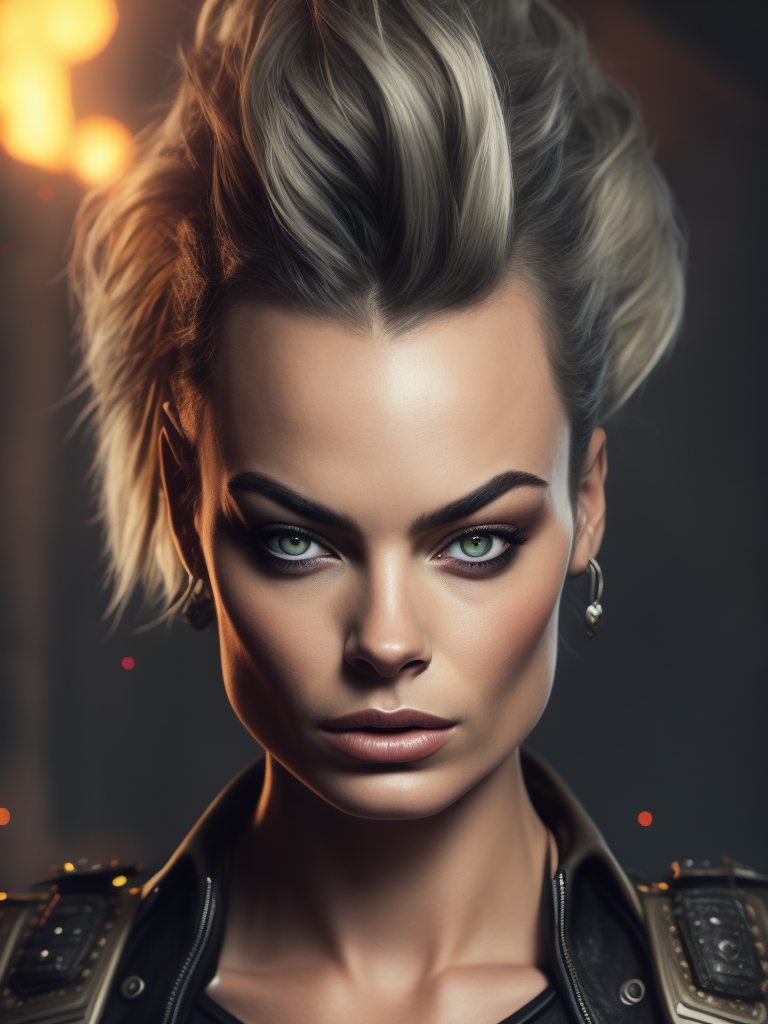 margot robbie as a punk