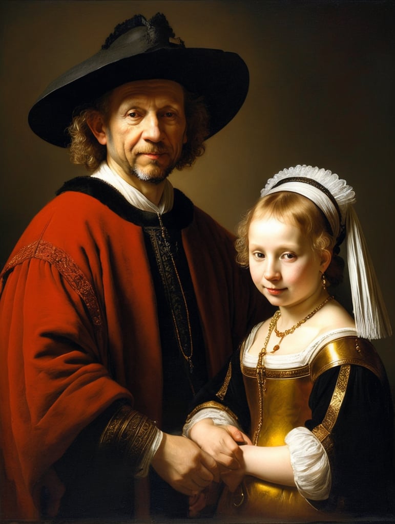 A masterpiece painting by Rembrandt Van Rijn