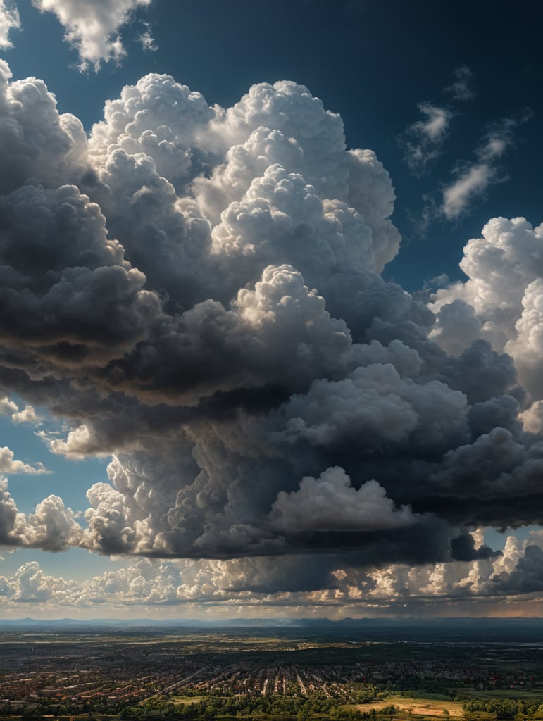 make letters OC as clouds in sky