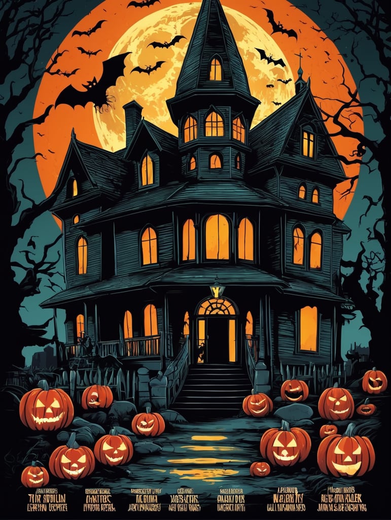 Night of Horrors Halloween Poster