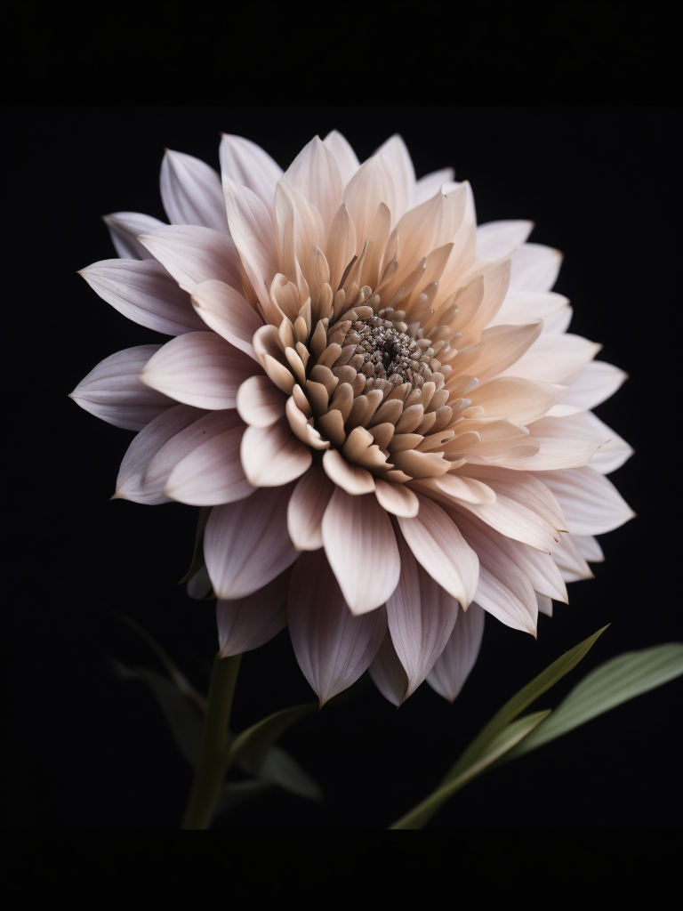 fractal flower, black background, deep colors, dark atmosphere, contrasting light, macro photography, close-up, high-quality details, deep focus, professional shot